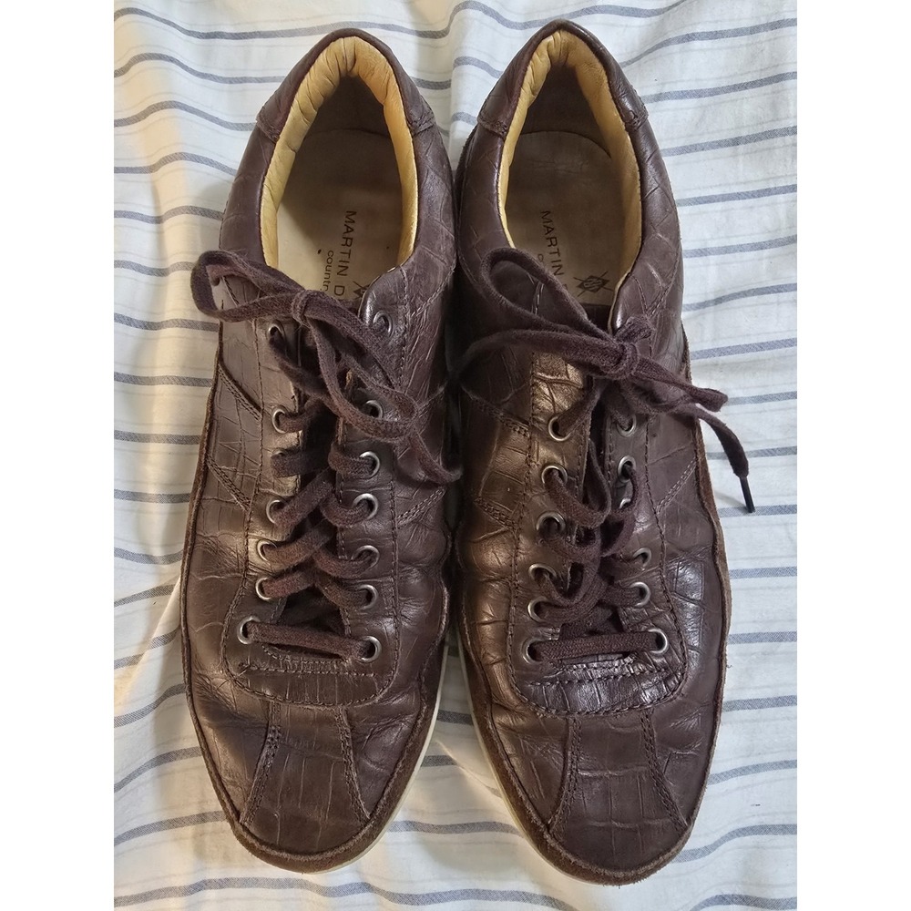 Martin Dingman Countrywear Brown Leather Sneakers Size 11‎